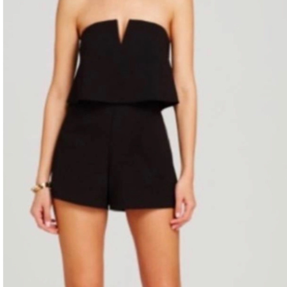 Bloomingdale’s Black Mini Romper